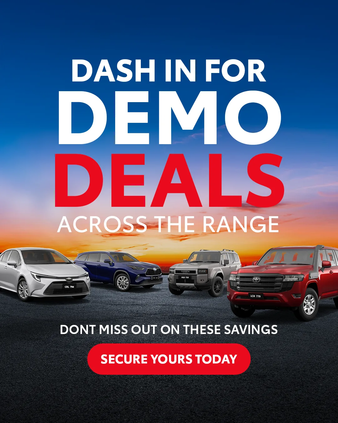 Coburg Toyota — Demonstrator Deals In Stock