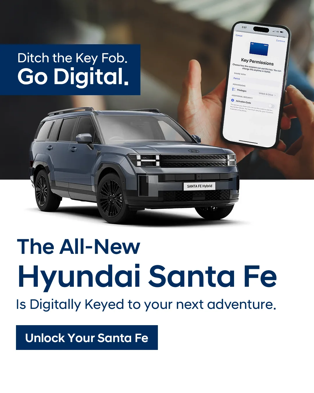 Sydney City Hyundai — Santa Fe Digital Key Ad Vb