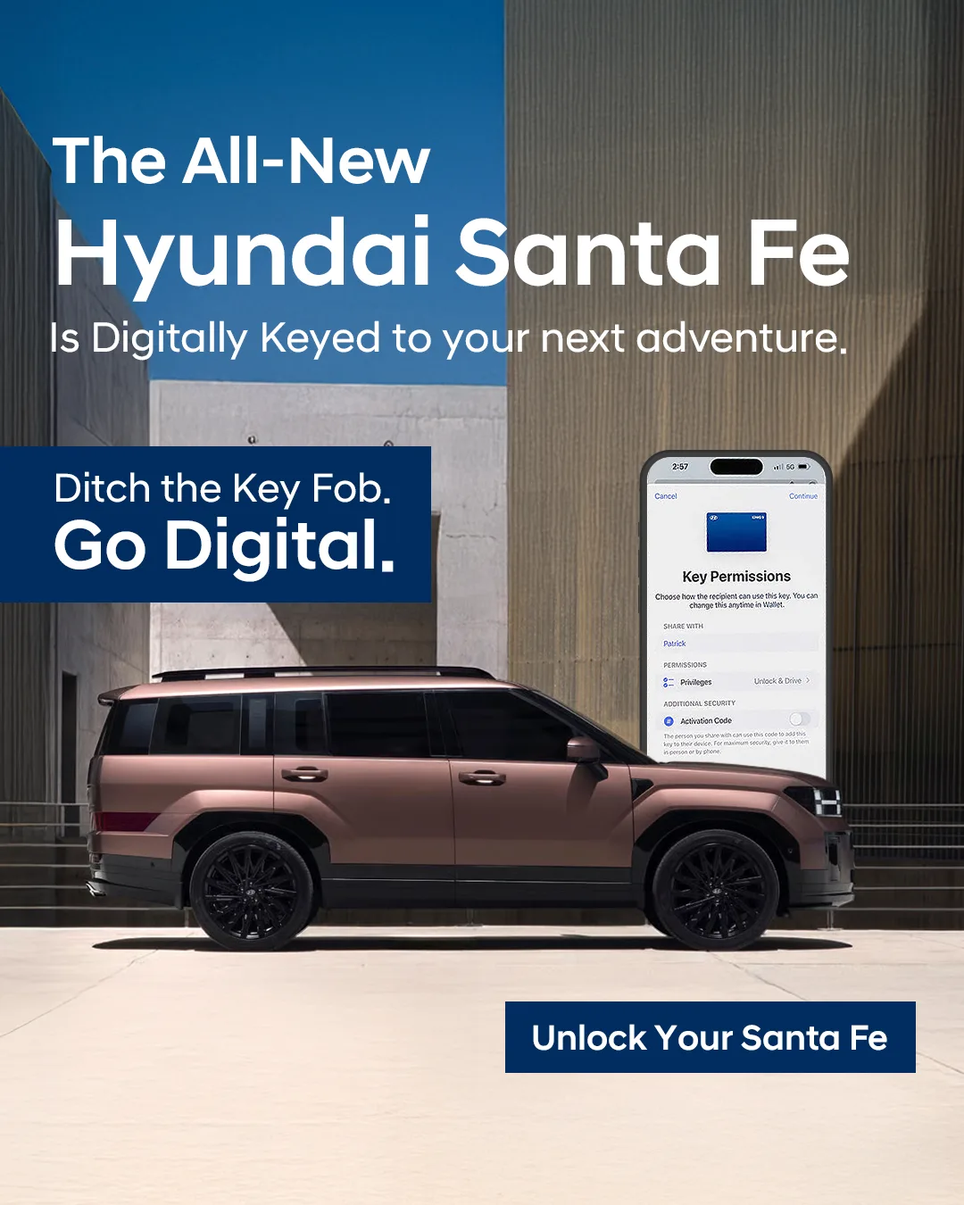 Sydney City Hyundai — Santa Fe Digital Key Ad