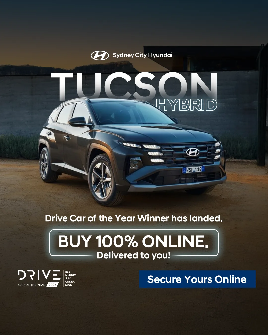Sydney City Hyundai — Tucson Hybrid Winner Has Landed